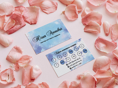 Business card design for girlfriend beauty business cards design manicure