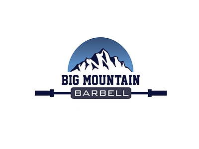 Big Mountain Barbell Logo by James Hooper on Dribbble