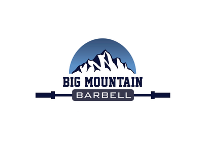 Big Mountain Barbell Logo brandidentity branding design graphicdesign illustration logo logodesign