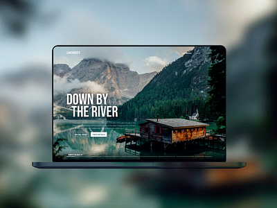 Lakehouse design hero hero section immersive lakehouse slider slideshow ui webdesign