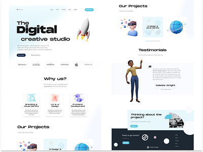 Digital creative studio webdesign 🚀