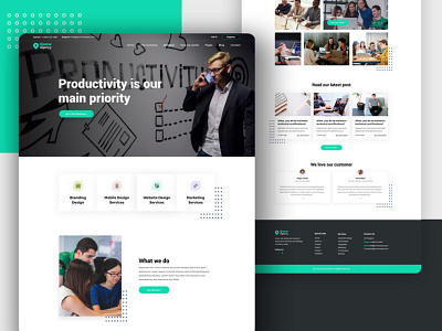 Startup Agency Template agency landing page agency website business creative creative agency design landing page professional startup branding startup marketing startups template web design website