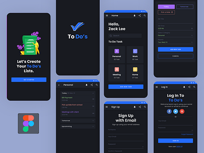 To Do Android App android app design android app development app design apple application branding business illustration logo startups to do app typography ui ux vector