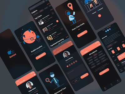 Annex- Find an expert tutor IOS App (Dark Version) tutoring