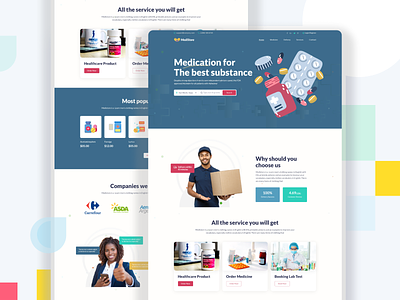 Medistore- Online Pharmacy landing page