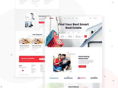 Groove- Real Estate landing page branding business buy home creative agency design professional real estate sell home startups template ui web design website