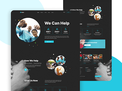 WCH- Funding Landing Page business creative agency design donation landing page funding landing page homepage professional share profit startups template ui web design website