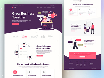 B.Talk- Business Consulting landing page