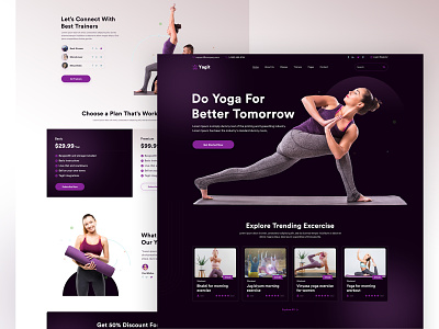 Yagit- Yoga landing page trendy website