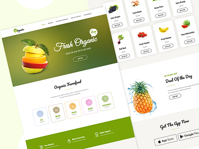 Organic Food | WordPress Elementor Theme elementor food green health organic template theme website wordpress