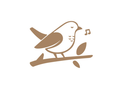 Bird Music Logo (for Sale) bird bird logo branding design for sale graphic design illustration logo logo design logo for sale logofolio logoground music logo