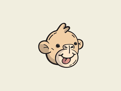 Monkey Mascot Logo illustration