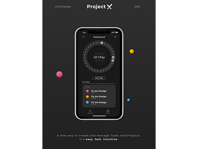 ProjectX adobe illustrator adobe xd app calendar calendar ui mobile app mobile ui project projects sketch sketchapp task task list task management team ui ui design ux design