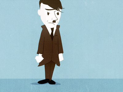 Hitler Dribbble 2 characterdesign illustration motion graphics