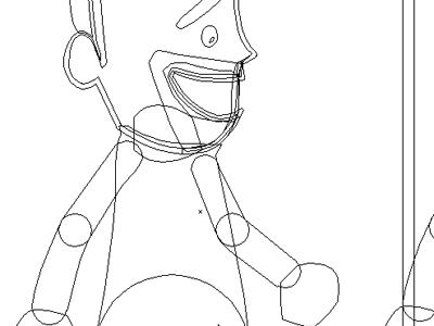 Wireframe Rigging2d characterdesign illustration mograph motion graphics rigging