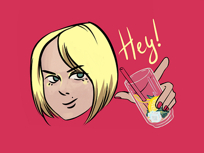 Hey dribblers! avatar icons illustration