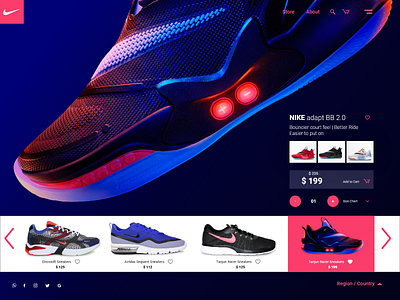 SINGLE PRODUCT dailyui shoes shopping app