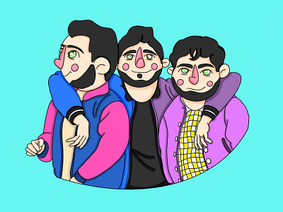 The Jonas Brothers design digital art digital illustration digital illustrations digital illustrator digitalart illustration line art lineart