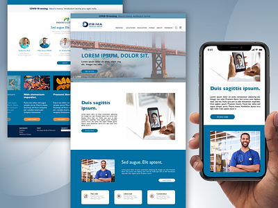 Medical Network Site Redesign branding design doctor medical site ui ux