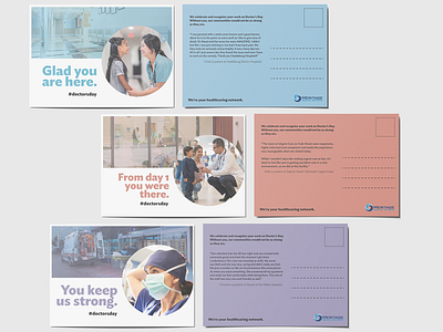 Doctor's Day Postcards branding medical postcard print