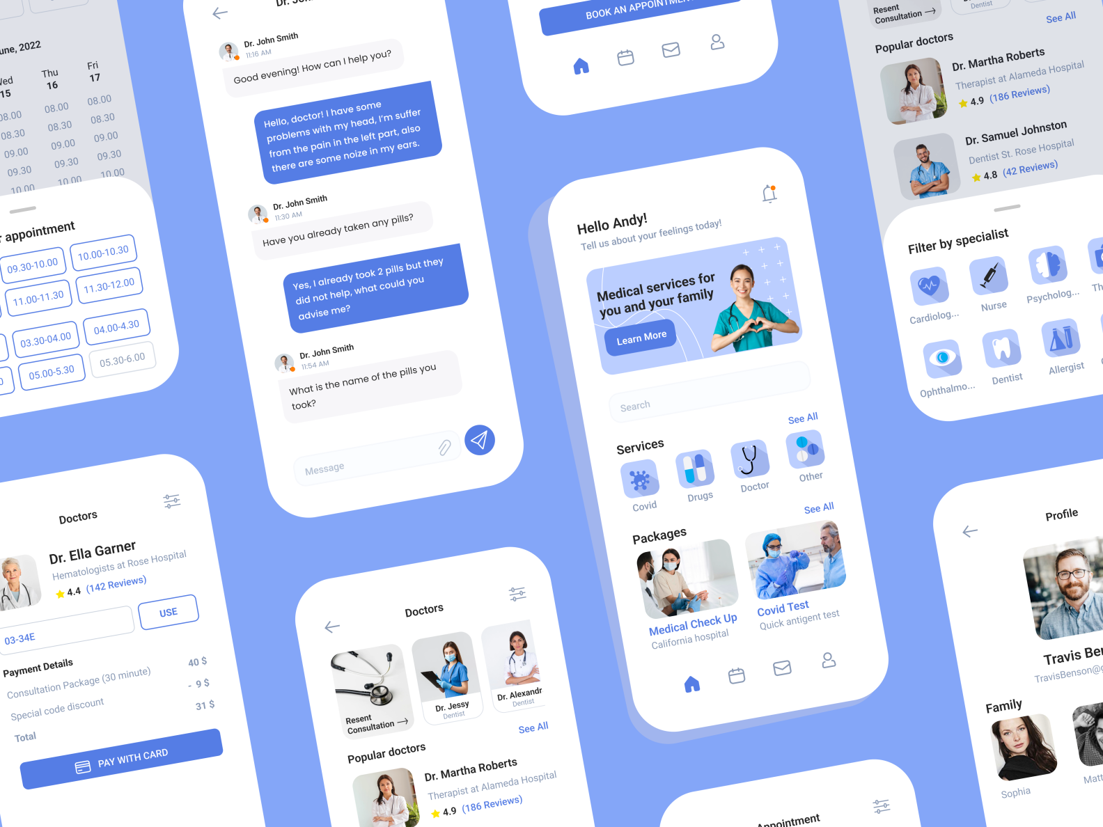 Healthcare App by Xenia on Dribbble