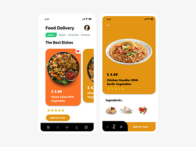 Food Delivery App app app design app designer concept art food app food delivery app mobile app design mobile ui ui ui ux ui design ux ux design