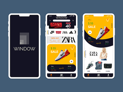 WINDOW - Shoping Mobile app concept app app design app idea concept art ecommerce app mobile app design mobile ui shopping app ui ui design ux ux design window