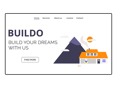 BUILDO - Landing Page Design concept art construction design landing page landing page design ui ui design ux ux design web design website