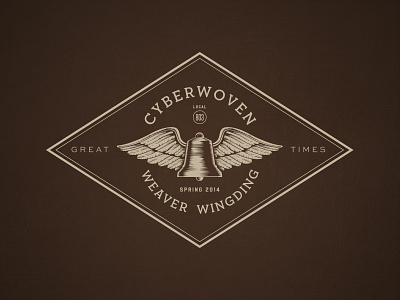 Weaver Wingding cyberwoven engraving event logo shirt design vintage wingding