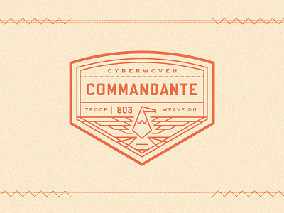 Commendante badge camp commendante patch scouts vintage