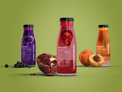 Cut Up Smoothie Label Design