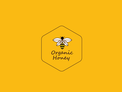 Organic Honey Logo graphic design logo design minimalist logo
