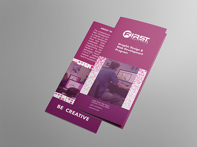 FIRST Institute Brochure Design brochure design mockup print