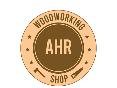 AHR Woodworking Shop Logo Design