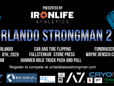 Orlando Strongman 2020 Banner Design