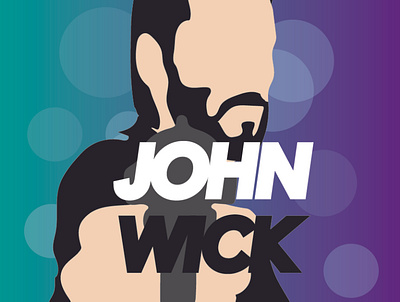 John Wick Minimalist Poster Design design illustration minimalist