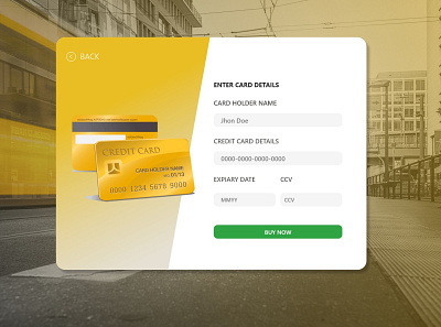 Credit Card Checkout design ui