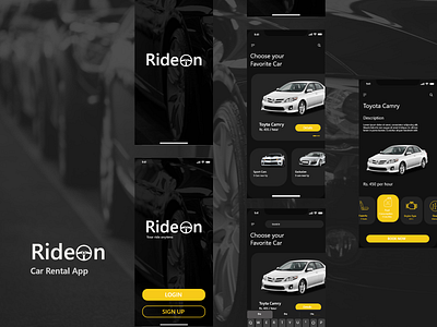 Car Rental App Concept design ui