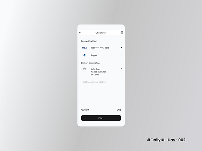 credit card checkout page dailyui day 002 design figma ui