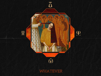 WHATEVER aesthetic art bible coverart graphic design painting