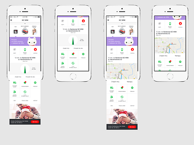 Map widget in Santander Bank Polska (BZWBK) mobile app android app bank banking banking app financial app ios ui ux