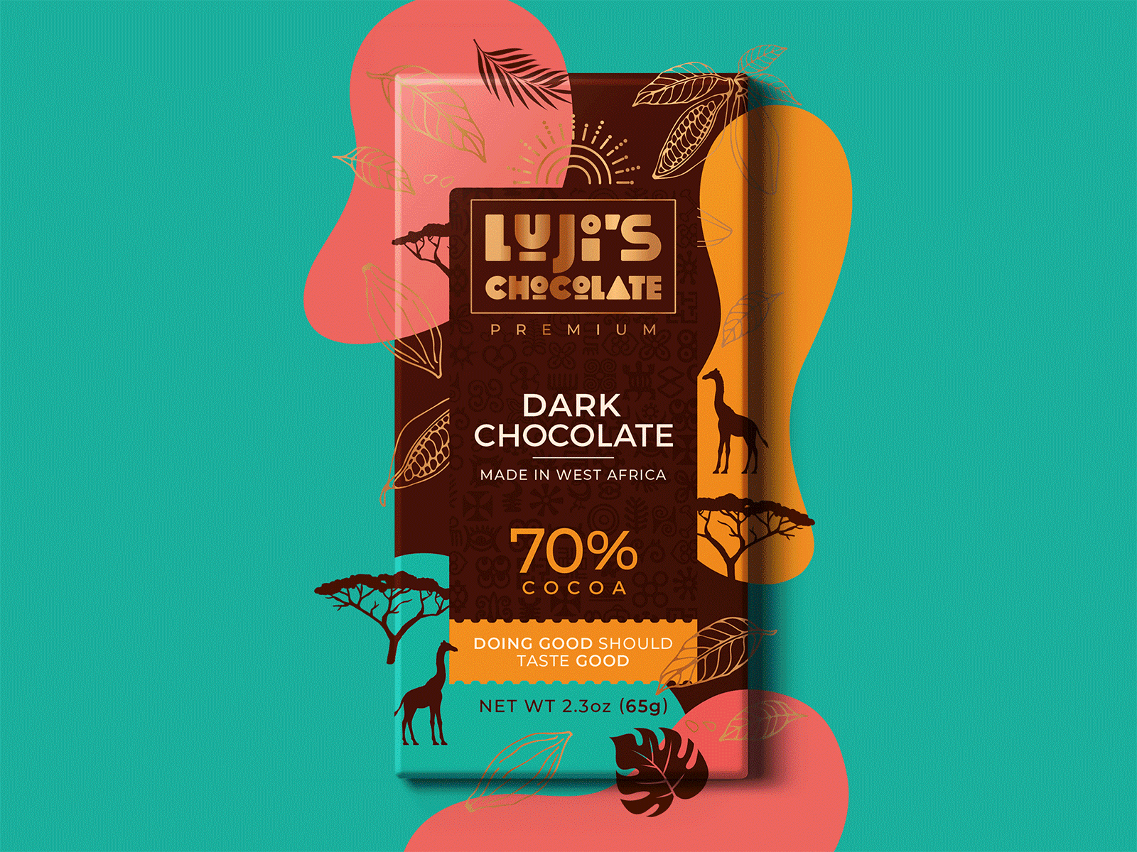 Luji's / Chocolate / Packaging design by Olha Parhevian on Dribbble