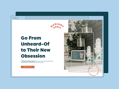 Radiant Media - Landing Page ui ux design web design website design