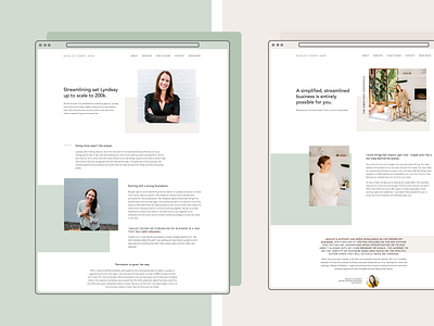 Ashley Gartland - Website Redesign ui ux design web design website design
