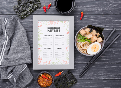 Menu Design artwork design illustration menu menu bar menu card menu design menubar vector vector illustration