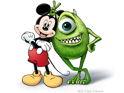 Mickey&Mike 2.0 disney illustration mickey mike