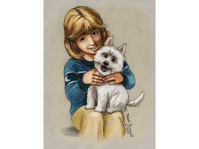 Lily and Duke book children childrens book drawing illustration sketch watercolor