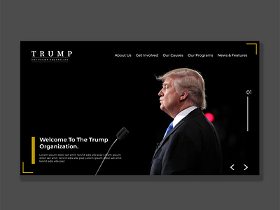 Trump Re-election election trump ui uidesign webdesign