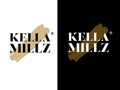 Kella Millz chic design fashion brand logo minimalist simple logo