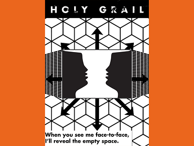 Holy Grail Poster adobe artwork cover art design designs empty face graphic holy illustration lines music photoshop poster poster art symmetry